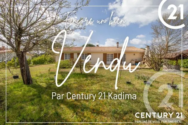 Maison vendue à Martignas-sur-Jalle par CENTURY 21 Kadima